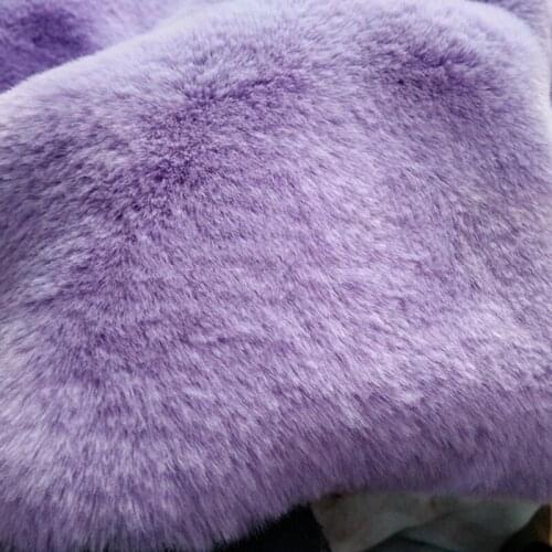 180cm*20cm Purple Thicken Soft Artificial Rex Rabbit Plush Faux Fur Fabric DIY Shoes Coat Collar Vest Pillow Toy