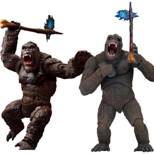 2021 Shm Godzilla Vs Kong King Kong Super Movable Figure Model Toys Ornaments Child Birthday Holiday Gifts