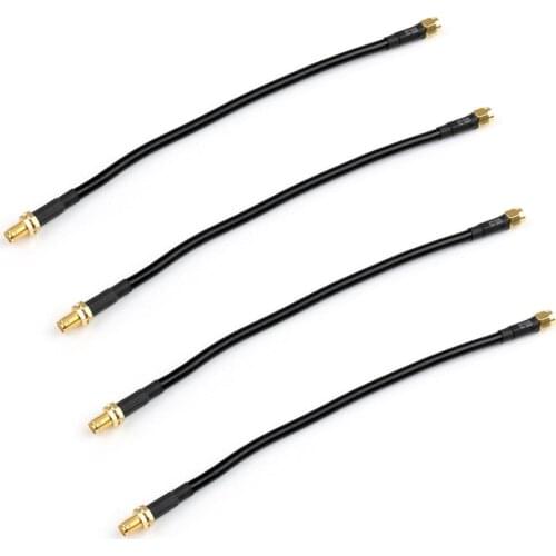 Areyourshop 4Pcs 20cm RG58 RG 58 Cable SMA Male Plug to SMA Female Jack RF Pigtail Jumper 8in