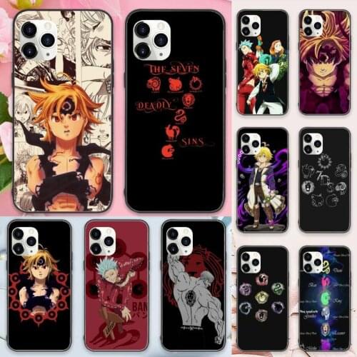 The Seven Deadly Sins anime Phone Case for iPhone 11 12 pro XS MAX 8 7 6 6S Plus X 5S SE 2020 XR Luxury brand shell funda coque