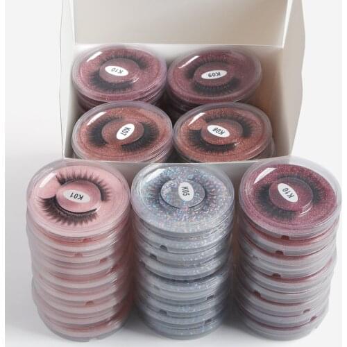 Wholesale 12/24/36/48/60 pairs Faux 3d Mink False Eyelashes Wispy Fake Lashes Natural Makeup Lashes Extension in bulk
