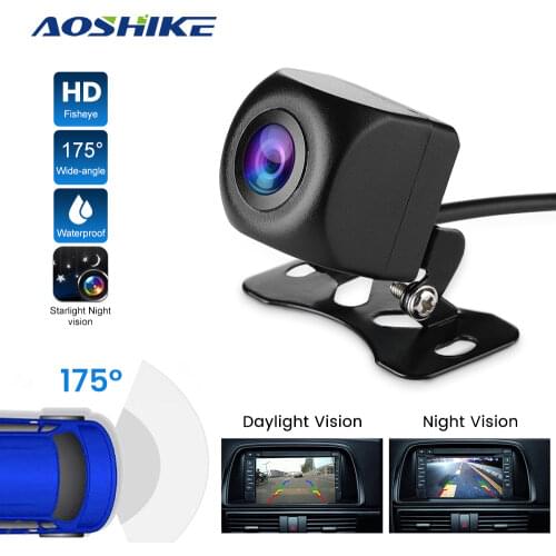 AOSHIKE HD 170 Degree Car Rear View Camera Sony FishEye Lens Starlight Night Vision Car Reverse Camera Vehicle Parking Sony MCCD