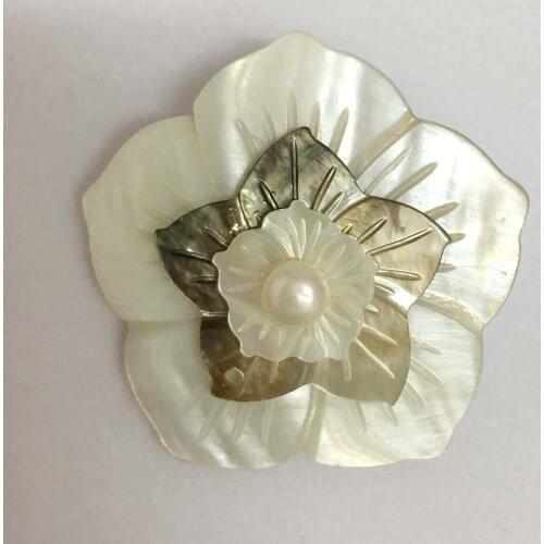 Top fashion cardigan clip ,100% nature freshwater pearl brooch -very fashion high quality AAA pearl, flower brooch