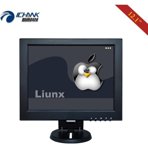 ZB120JC-592L/12.1" inch 1024x768 POS Cash Register USB HDMI VGA Linux Ubuntu Raspbian Debian Touch LCD Screen PC Monitor Display
