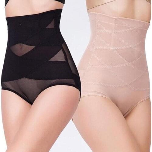 High Waist Shaping Pants Woman Tummy Slimming Shapewear Control Stomach Belly Fat Trainer Underwear Large Size Body Shaper Brief