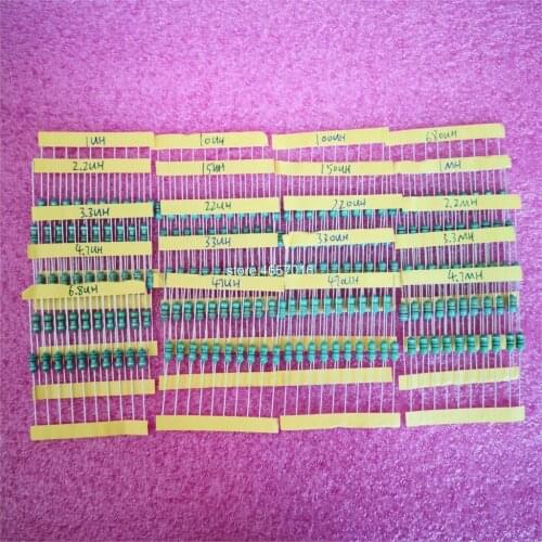 Hot sales 200PCS 20 Value 0.5W Assorted Color Wheel Inductor Kit 10% Tolerance Set