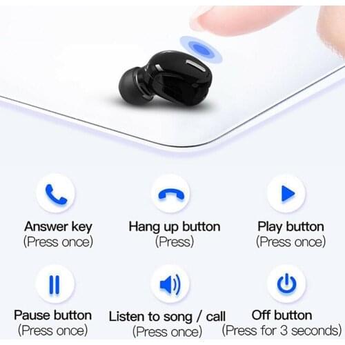 Mini X9 Wireless Bluetooth Earphone Headphones Sport Headset Mic Handsfree all Gaming 5.0 Stereo For Xiaomi phones Earbuds