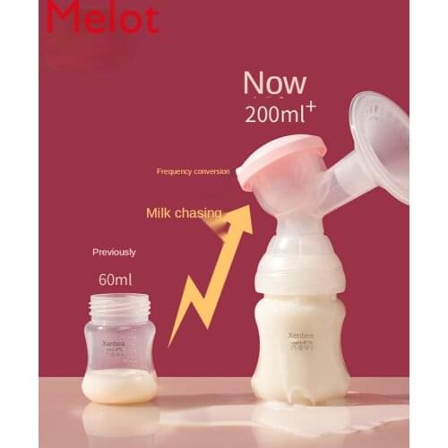 Breast Pump Electric Rechargeable Automatic Maternal Squeezing Milk Suckling Device Large Suction Mute Single Side