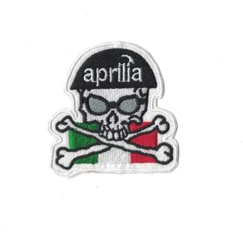 SKULL Clothes Patch DIY Flowered Skeleton Embroidered Patches Iron On Fabric Badges Sew On Cloth Applique