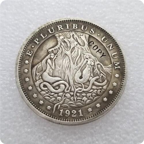 Hobo Nickel 1921-P Morgan Dollar COPY COIN