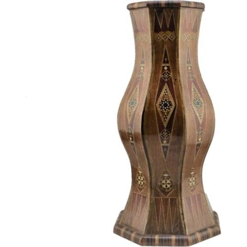 Nostalgic Decorative Handmade Solid Wooden Vase