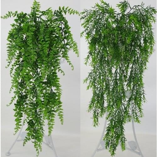 New Simulation plant wall hanging Persian wall hanging rattan artificial flower vine decoration green plant decorative leaves