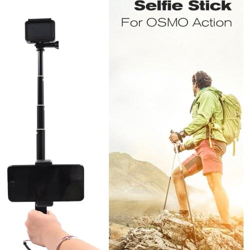 New Handheld Expansion Selfie Stick Holder for DJI OSMO Action/Insta360 ONE/ONE X/EVO Camera Parts Accessories