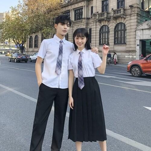 Basic Jk Uniforms for Students Graduation Class Uniforms Spring Summer White Shirt Skirts Pants Suits Japanese School Uniform
