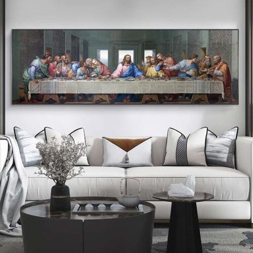The Last Supper By Leonardo da Vinci Canvas Paintings On the Wall Art Posters And Prints Famous Christ Art Pictures Wall Decor