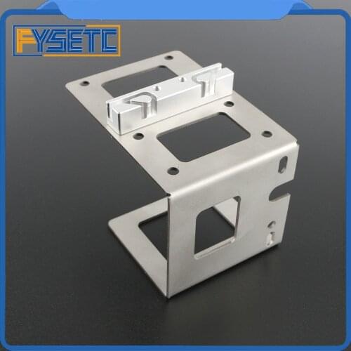 Prusa I3 MK7 MK8 Extruder Stainless Steel L Bracket Silver U-shaped Metal Bracket Extruder Timing Belt Holder 3D Printer Parts