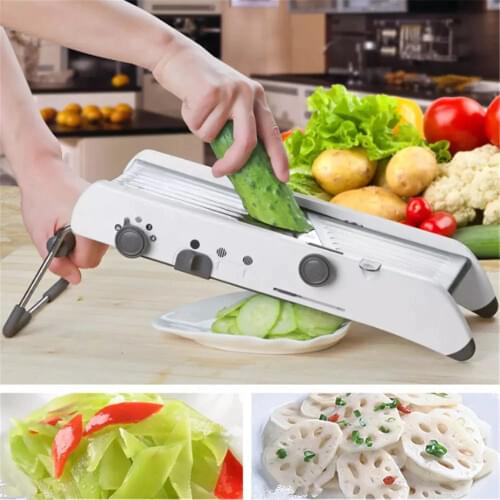 Manual Vegetable Slicer Multifunctional Stainless Steel Cutter Potato Grater with Adjustable Blades Fruits Shredder Kitchen Tool