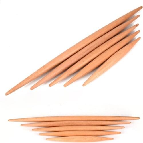 Wooden Rolling Pin Wood Non-Stick Double Tip Fondant Cake Pasta Dumpling Skin Maker Bakeware Cooking Tool Cookie roller