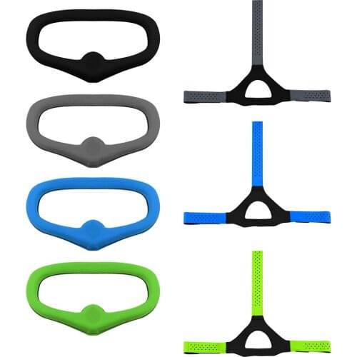 Lycra Replacement Eye Mask Pad Mat Faceplate Headband Strap for DJI FPV Goggles Drone Spare Accessories Blue Green Grey Black