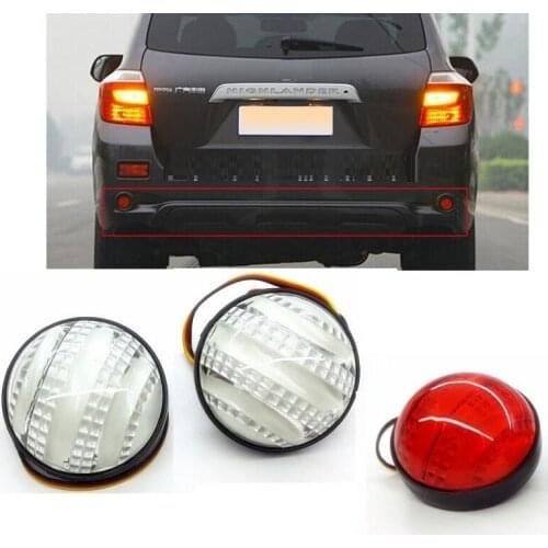 LED REAR REVERSE LIGHTS FOG LAMP BRAKE LIGHTS FIT FOR OLD FORTUNER HIGHLANDER CAR 2007-2011 REAR FOG BUMPER LIGHT