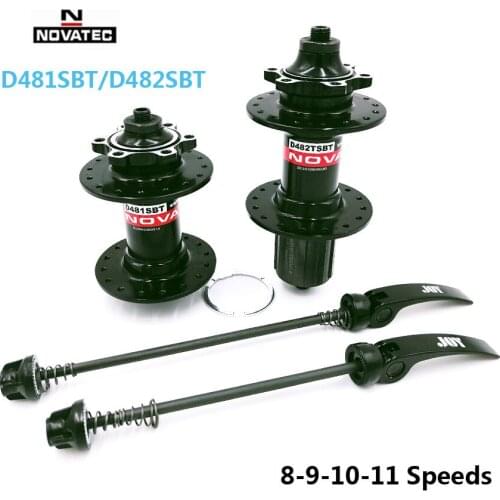 Novatec Hub D481SBT/D482TSBT MTB Bicycle Hub Front/Rear Quick release Bike Hub 2 Bearing Hole 32 GH Cassette 8/9/10/11/ Speeds
