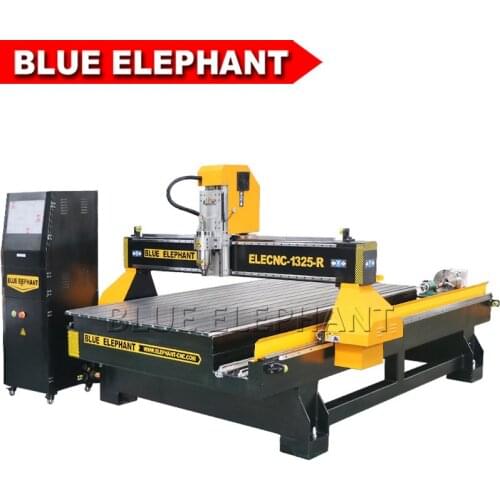 Water cool spindle cnc router 1325 4 axis pvc board cnc machine router for complex patterns