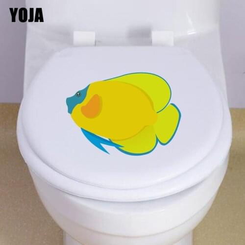 YOJA 24.4*17.4CM Cartoon Toilet Decal Wall Sticker Fish BedRoom Home Decoration T3-0933
