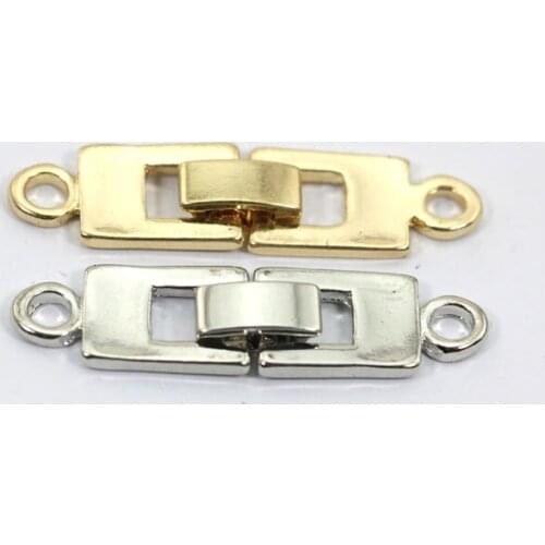 High Quality Strong Fold Over Clasps Jewelry Findings Clasps For Bracelet Necklace Gold/New 1-15 Strands Hooks JC028