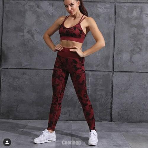 Seamless Gym Clothing Yoga Set Women Sports Bra Squat Proof Leggings Fitness For Female Workout Clothes Active Wear Suit