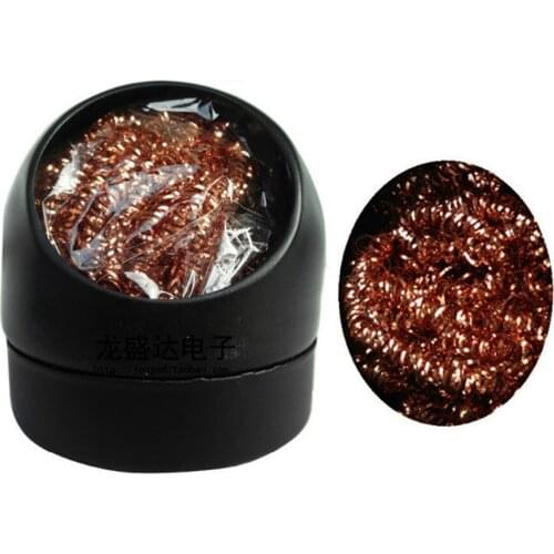 1Pc Brand New Wire With Stand Set Welding Soldering Solder Iron Tip Cleaner Cleaning Steel Hot Selling Hot Sale