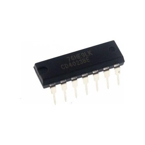 10pcs CD4023BE DIP-14 CD4023 DIP CD4023BCN DIP-14 CMOS NAND GATES chips