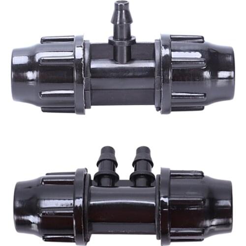 10 Pcs/Pack Hose Connector Mini Irrigation Tubing Drip Irrigator Garden And Watering Connector