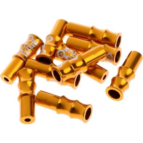 10Pcs Bike Bicycle Cycling Brake Derailleur Shifter Cable End Caps Crimps 4mm