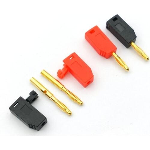 100pcs 2mm Gold Plated Banana Plug