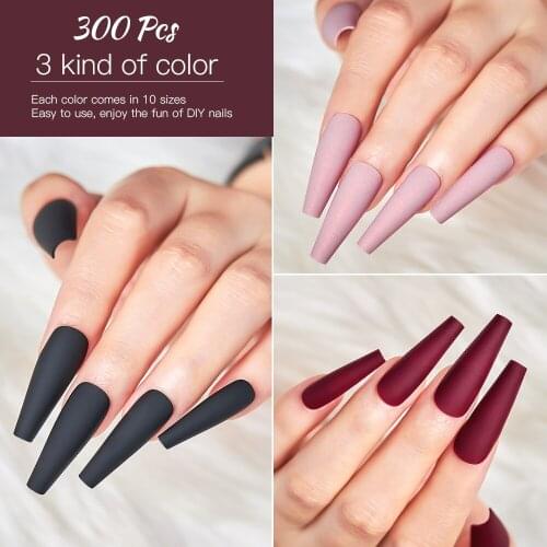 100pcs/box Fake Nails Square Acrylic Artificial Nails Finger Nails Full Cover False Nail Tips Manicure Art Faux Nails