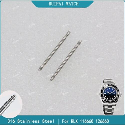 RUIPAI 2pcs Watch Spring Bar For RLX 116660 126660 Release Watch Band Strap Replacement Pins