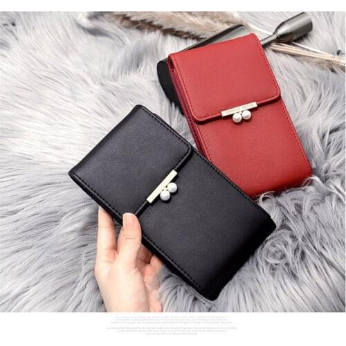 2021 Sumer Messenger Phone Bag Fashion Wallet Female Simple Small Shoulder Bag Pearl Hasp Organizer Purse Card Holder Bolsos