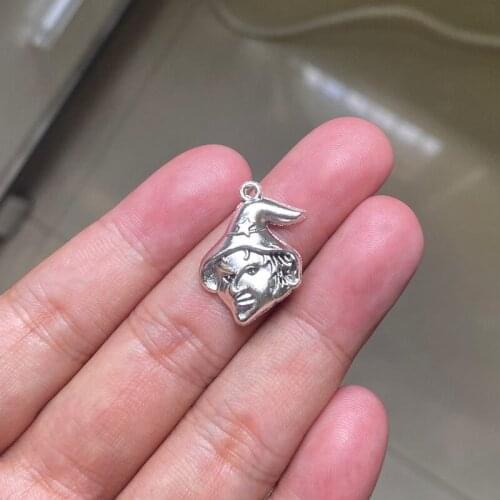 30pcs/lot Christmas clown DIY Handmade Pendant Necklace Bracelet Key Chain Accessories Charms Findings Jewelry Making Supplies