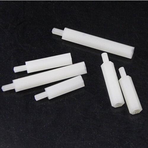 30 Pcs M2.5 / M3 / M4 + 6mm Spacing Screw for PCB / Computer Motherboard Hexagonal Impasse Nylon Spacers