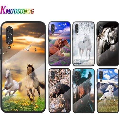Beautiful Hors Art For Samsung Note 20 10 9 8 Ultra Lite Plus 5G A70 A50 A40 A30 A20 A10 Tempered Glass Phone Case