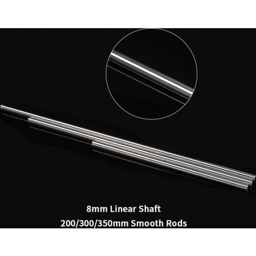 200/300/350mm Smooth Rods 8mm Linear Shaft Rail 3D Printers Parts Chrome Plated Guide Slide Parts