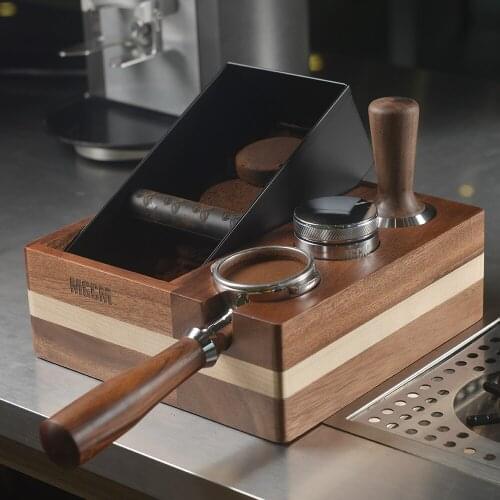 Italian coffee tapping slag box triad handle bracket to fill powder pressed powder cloth bar to receive group