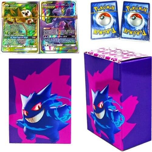 New French Version Pokemon Card Featuring 34Vmax+66V Tag Team GX Game Battle Card Toys For Children Collection Gift