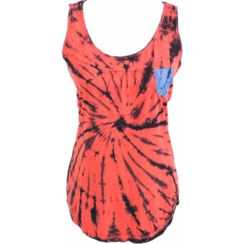 Women Tie Dye Tank Top Singlet Camisole (Large Fit)