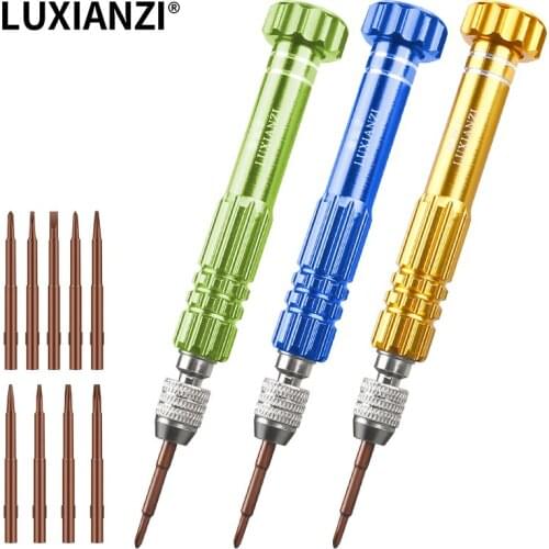 LUXIANZI 5/10 in 1 Precision Screwdriver Set Magnetic Screwdriver Bit Tablet PC Phone Repair Tools Kit Ferramentas Manuais
