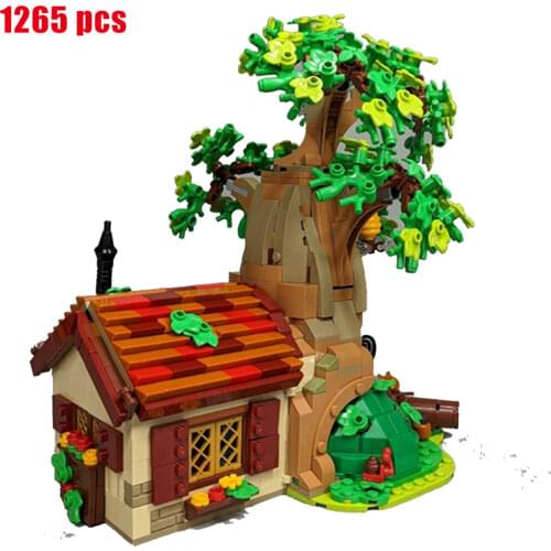 2021 New Disney Pooh Tigger House Building Block Toy Building Block Model Brick Educational Toy Childrens Birthday Gift