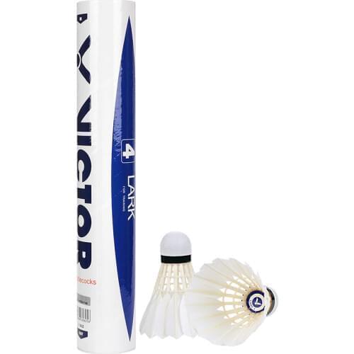 Original Victor Lark 4 Shuttlecocks Badminton Shuttle Duck Feather Ball For Training