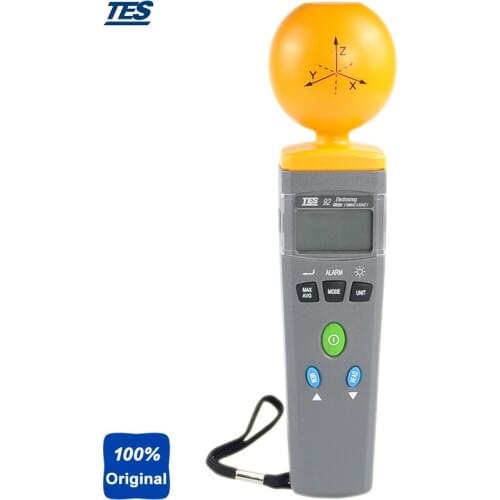 Handheld EMF Meter Triaxial Data Logger Electromagnetic Radiation Detector TES92