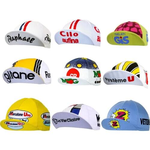 Retro Black/Yellow/White/Blue Team Cycling Caps Men Molteni/Pdm Riding Hat Outdoor Bicycle Headwear