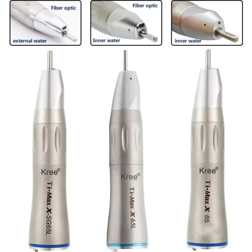 Dental Ti-Max SG65L 1:1 blue ring external Irrigation straight handpiece fiber optic implant surgical whiteningnozzle